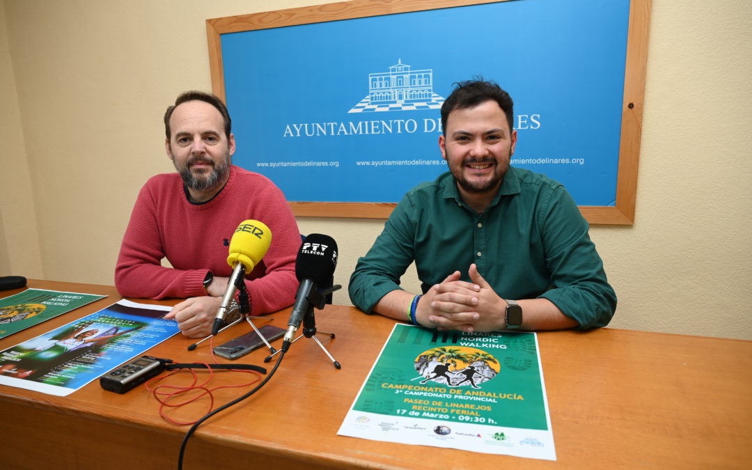De la Torre valora la repercusión positiva que el Campeonato de Andalucía de Marcha Nórdica tendrá para Linares