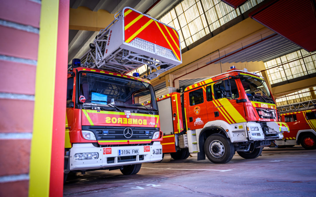 Una quincena de afectados por inhalación de humo tras un incendio de vivienda en Linares