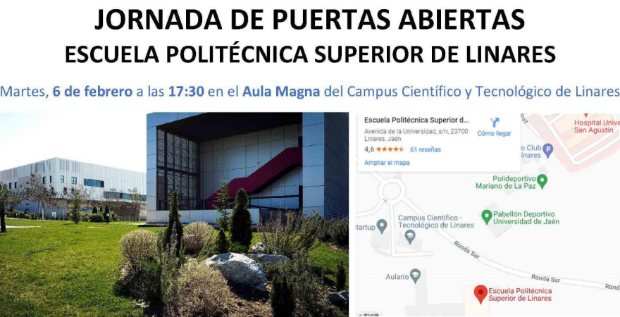 La Escuela Politécnica Superior de Linares celebra este martes una Jornada de ‘Puertas Abiertas’