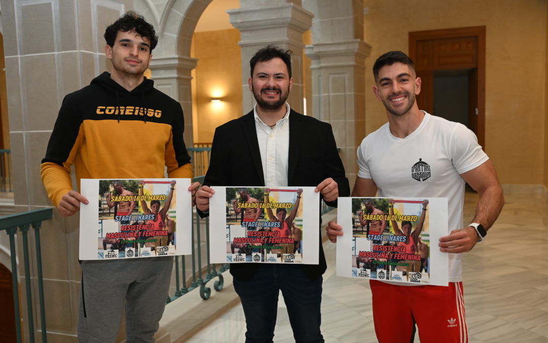 La Concejalía de Deportes muestra su respaldo a la competición de calistenia ‘Stage Linares’