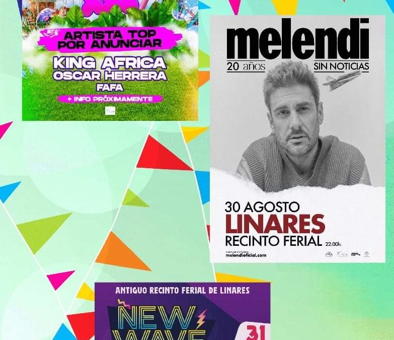Melendi y los festivales ‘La Pompa XXL’ y ‘New Wave Night’ integran la programación musical de la Real Feria y Fiestas de San Agustín 2024