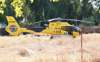 Según Moreno, el incendio de Andújar (Jaén) está estabilizado y los vecinos evacuados vuelven a casa.