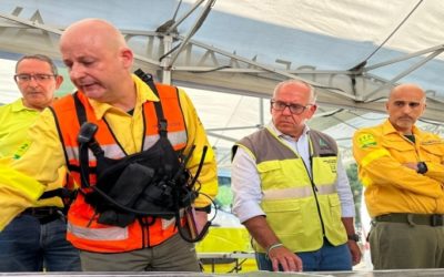 Hasta 190 viviendas han sido desalojas en el incendio de Andújar