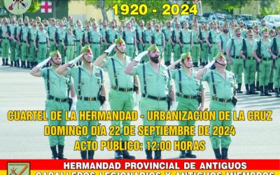 Los Antiguos Legionarios de Linares celebra el 104 Aniversario de la Legión Española